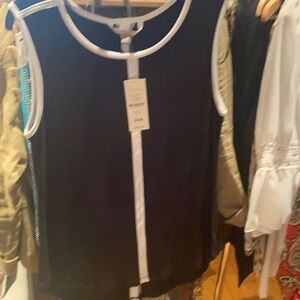 Valerie Steven’s black/white Sz S tank top NWT